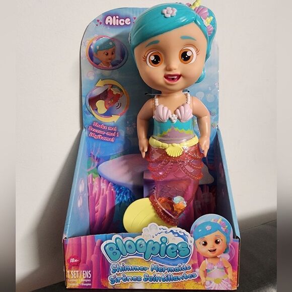 Bloopies Mermaids - Alice Mermaid Doll With Removable Color Change Magic Tail - Picture 1 of 4
